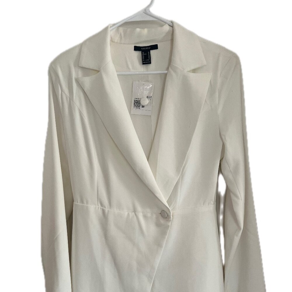 Forever 21 Blazer Romper | White | NWT | Size Medium